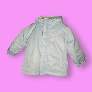 George Kids Pale Blue Winter Snow Jacket Size XS 4-5